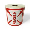 4"x4" Fragile Labels Shipping Pallet Moving Adhesive Stickers 500 PCS