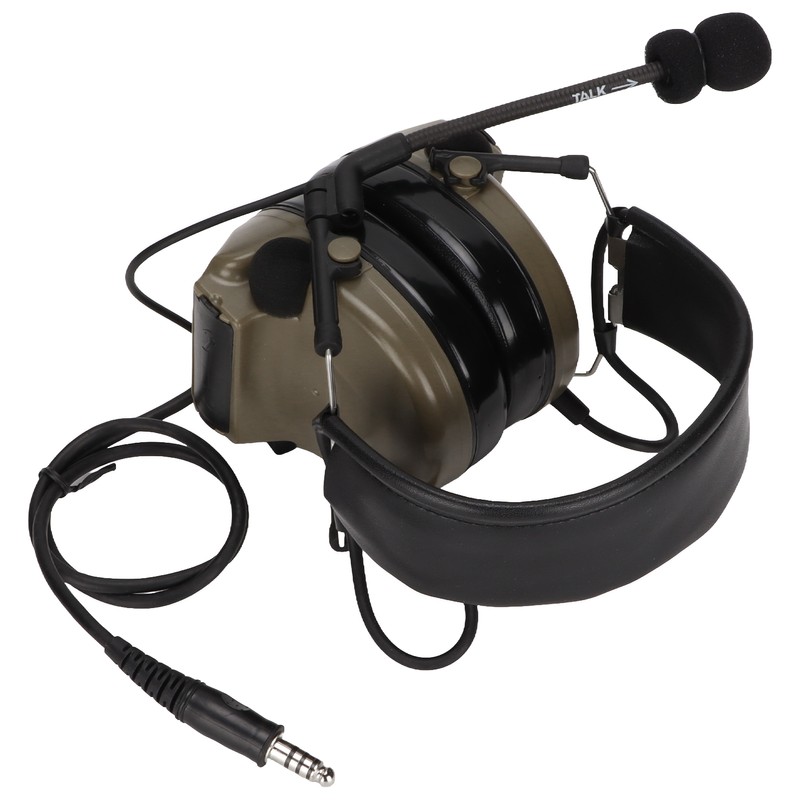 7.1mm Silicone Earmuffs Hearing Noise Reduction Walkie Talkies Headset U94