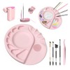 Paleta De Mezcla De Maquillaje De Silicona Bandeja Reutilizable Fácil