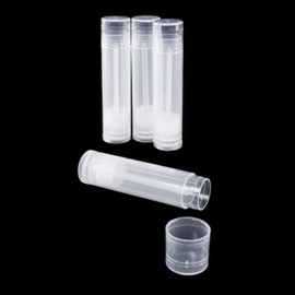 Super Z Outlet Clear Empty 3/16 Oz (5.5ml) Plastic Container Twist Tubes for Homemade Lip Balms, Cosmetic Gifts (Pack Of 12)