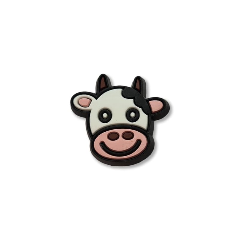 Super Cute Chunky Baby Cow Head Croc Charm - Farm