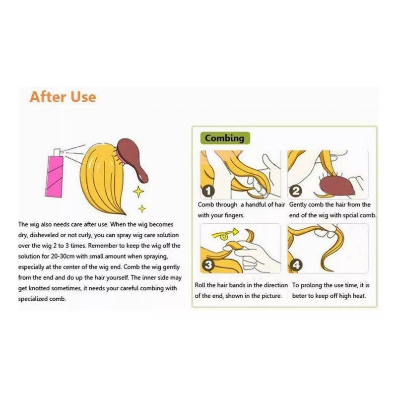 Sroje Peluca De Pelo Largo Rizado Color Arcoíris Para