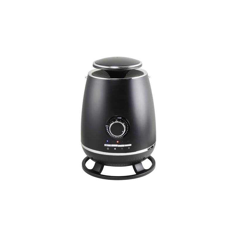 Comfort Zone CZ360BK 360° Ceramic Heater with Safety Tip-over Switch,
