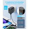 decqle Travel Adapter Worldwide, Universal Travel Plug with 2 USB-C