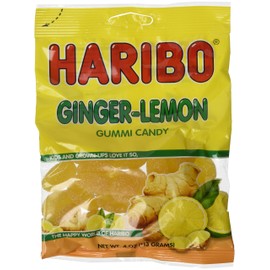 Haribo Ginger-lemon Gummi Candy 4 Oz each (pack of 3)