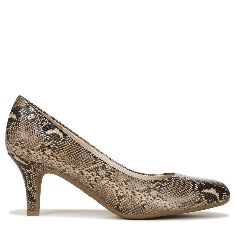 LifeStride Womens Parigi Pump Hazelnut Snake 10 W