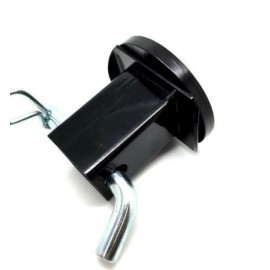 American SMILEY FACE, Billet Aluminum Trailer Hitch plug Cover, UV, 4"