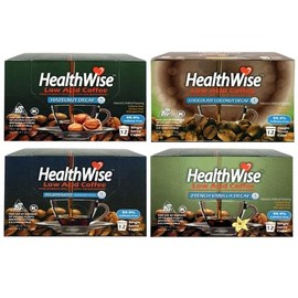 Healthwise Bundle Pack -- 4 Swiss Water Decaf Kcup Varieties