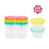 Badabulle Badabowls Storage Container for Baby Porridge, Set of 12,