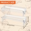 2Pcs Cracker Serving Tray, Clear Cracker Holder, Transparent Macaron Display