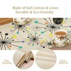 Mid Century Geometric Table Runner,Table Runners for Kitchen Dining Modern