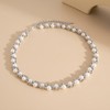 Pearl Necklace for Women Men Faux Pearl Necklace Adjustable Gothic
