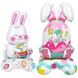 JANLOFO Easter Decoration Balloons, Large Bunny, Easter Egg Balloons, Large Balloons, Valentine Balloons, Hearts, Party Supplies, Event Decoration, Store Decoration, Photography