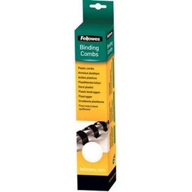 Fellowes Plastic Binding Comb 12mm A4 Retail - White (Pack of 25)