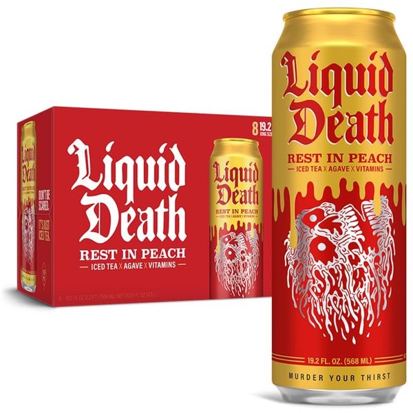 Liquid Death Rest in Peach Tea Single, 19.2 FZ