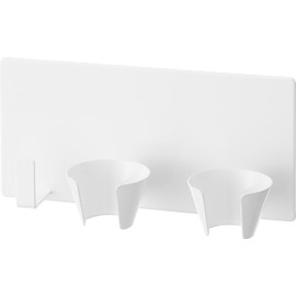 Yamazaki 1612 Magnetic Hand Blender Holder, White, W 7.1 x D 2.8 x H 3.3 inches (18 x 7 x 8.5 cm), Tower Floating Storage, Kitchen Appliances, Storage