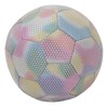 Soccer Ball PU Size 5 Light Color Reflective Glowing Soccer