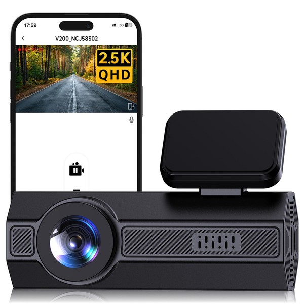 1440P Dash Cam, 2.5K Dash Camera for Cars with APP