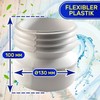 Flexible Plastic Toilet Sleeve Diameter 130 mm Height 100 mm