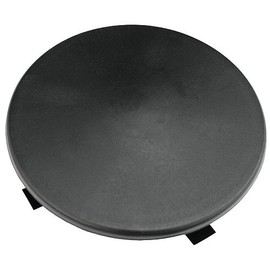 4" Round Light Pole Top Cap- Black Plastic