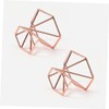 Healeved 3pcs Stainless Steel Powder Puff Holders Elegant Storage Racks