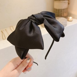 HARGIO Women's Ribbon Headband, Hair Accessory, Black, Mass Production, Lolita, Big Ribbon, Hair Accessory
