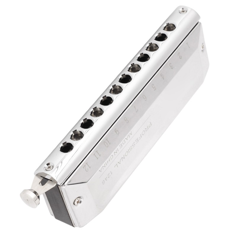 Chromatic Harmonica Metal 12 Holes 48 Tones Mouth Organ Harmonicas