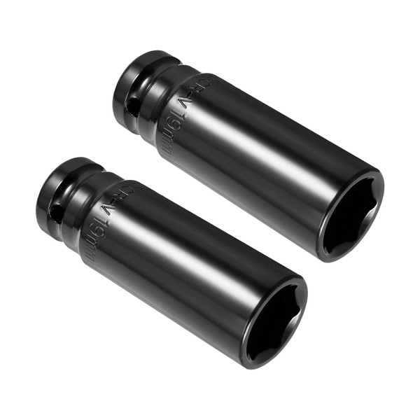 CoCud 6-Point Deep Impact Socket, 1/2-Inch Drive 19mm Socket, CR-V