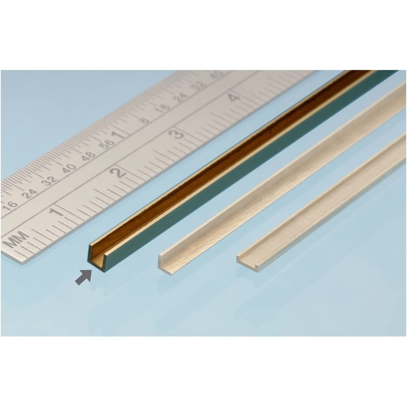 Albion Alloys Brass U Channel 1.5mm # 2