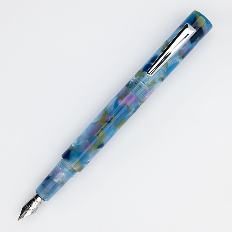 Monteverde MVP Fountain Pen Blue Squares - Stub Nib -