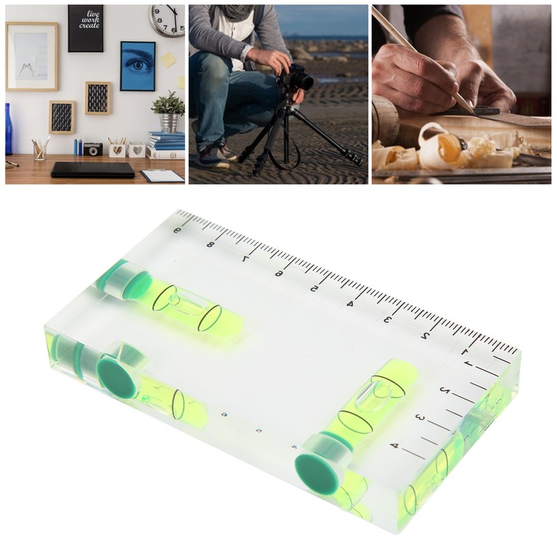 Two Dimensional Horizontal Bubble Level Portable Two Way Integrated Level