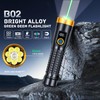 KZK Rechargeable Green Beam Flashlight, High Lumens Flashlight with 7