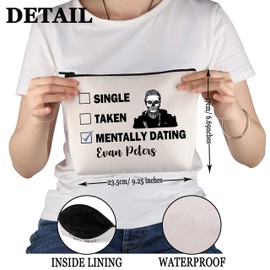 PWHAOO Evan P AHS Inspired Gift Dating Evan P Makeup Bag Evan P Fan Cosmetic Bag Evan P Merch (Dating Evan C)