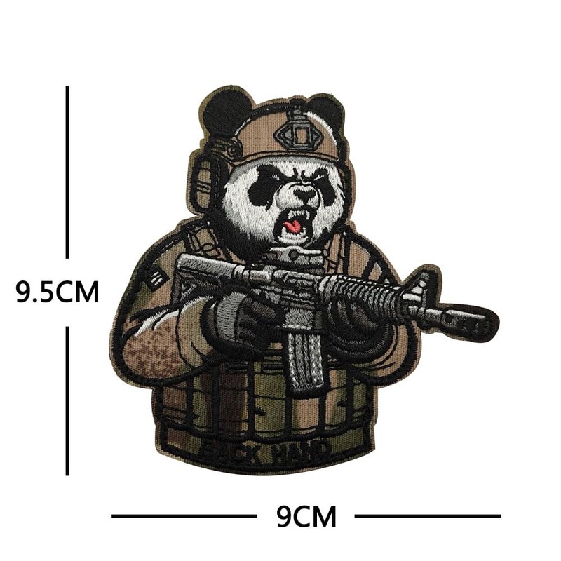 PHOENIX IKKI Funny Panda Tiger Tiger Tactical Military Airsoft Embroidered