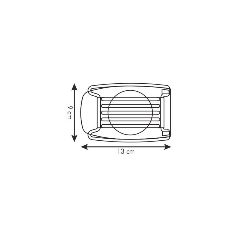Tescoma Egg Slicer, Plastic, White/Silver, 9 x 13 cm