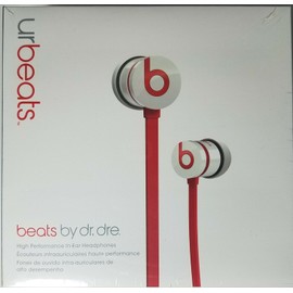 Beats by Dr. Dre UrBeats In-Ear Stereo Earbud Headphones  White / Red New sealed