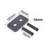 Aqbau® Cover Double Rosettes for Heaters with Protective Tube |