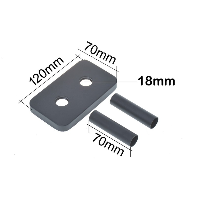 Aqbau® Cover Double Rosettes for Heaters with Protective Tube |