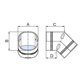 The Hare Ltd Plumbing Makeup Cover Slim Corner Of Surface Of 45 ° Surface 45 ° Combination