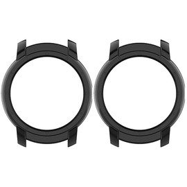 Gatuida 2pcs Smart Protective Cover for Lightweight Easy to Install Scratch-Resistant Watch Case Black for Against Dirt and Damage