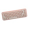 Wireless Keyboard Mouse Combo Mini Portable Retro Silent 2.4G Wireless