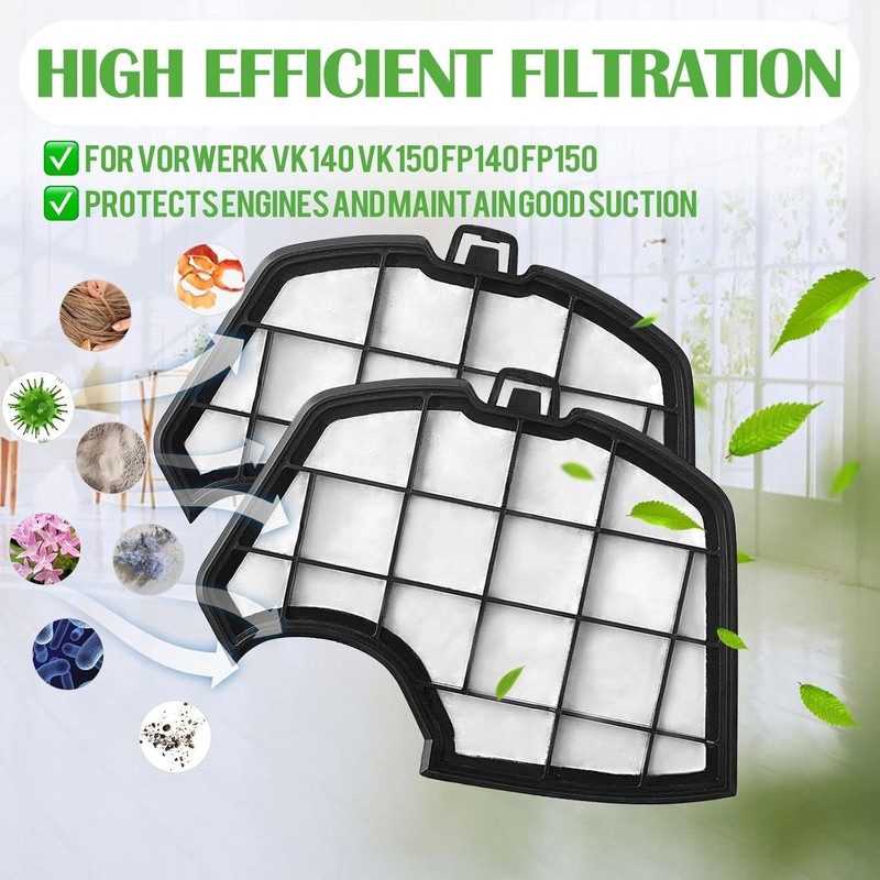 Awinker Pack of 12 replacement bags for Vorwerk Kobold VK