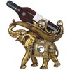 ICE Armor Lucky Wealth Thai Elephant Wine Rack Bottle Holder,