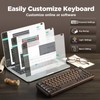 YUNZII WOOD68 65% Wireless Hot Swap RGB Mechanical Keyboard (Wood,