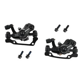 MOOTVGOO Mechanical Disc Brake Caliper Bicycle Disc Brake Cycling Double Brake Front and Rear Set Mechanical Caliper Aluminum Alloy F160/R140 or F180/R160 Black