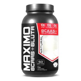 Suplemento Bcaas  Glutamina 1kg Maximo Sabores Natural                                                                                                