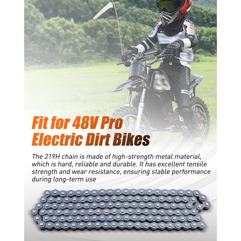219H Chain 126 Pins Fit for 48V Pro Electric Dirt
