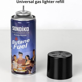 Sondiko Butane Refill, Premium Butane Fuel Canister, Premium Quality Fuel for Jet Flame Lighters and Torches