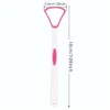 Tongue Scrapers for Adults, 3-Pack, 18 cm Length, Pink and