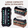 VSHXENG 20 Inch Tool Bag, Foldable 19 Pockets Tool Tote